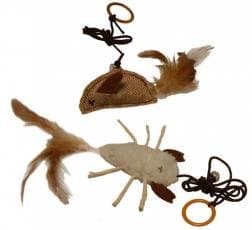 Cat Circus Fleecy Bungee Mix Cat Kitten Toy Play Hunt Catch Pounce Game Pets