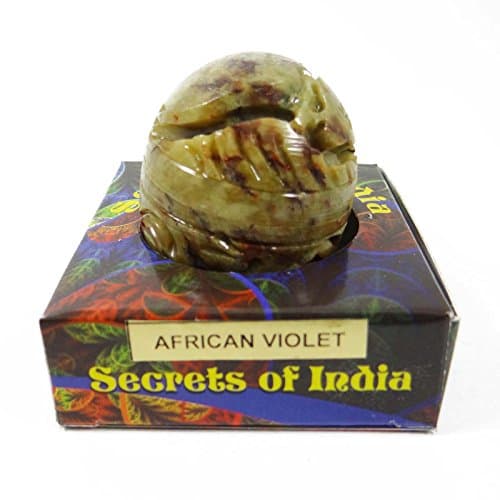 Natural African Violet Solid Perfume Body Musk In Stone Jar 8