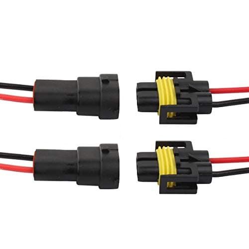 H11 H8 880 881 Female male Headlight Connector Sockets Kit Adapter Wiring Harness Connector for LED Xenon Headlight Fog Light Bulbs