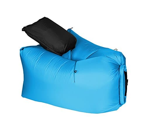 LayBag Rocca - Inflatable Air Lounge Chair - Ultra lightweight and Super Strong Ripstop Nylon Air Chair - Easily Inflatable and Extremely Comfortable Outdoor Seat for Camping, Hiking, and Traveling