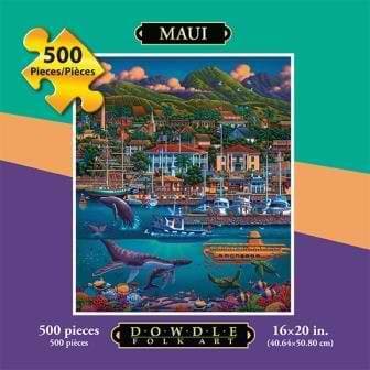 Photo Jigsaw Puzzle Hawaii Maui Island 500 Pieces - Bright Colorful Art Picture Home Mural Decoration Shipped from Hawaii (Item ID: 981261)