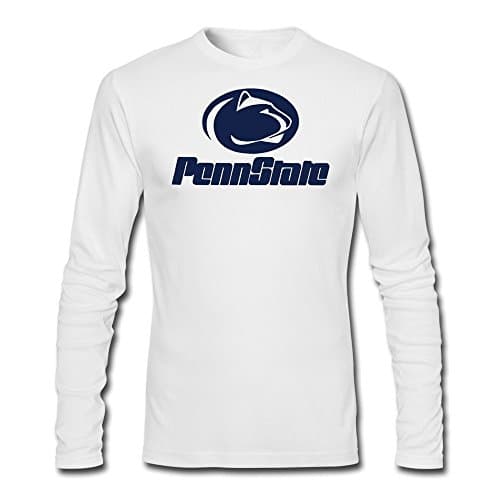 YAK Men's Penn State Lions T-shirt White 100% Cotton