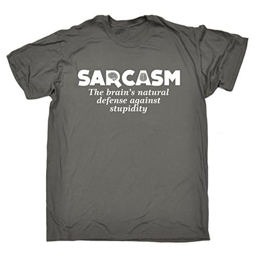 Fonfella Slogans Sarcasm - BRAIN'S Natural Defense Against Stupidity - Loose Fit T-Shirt