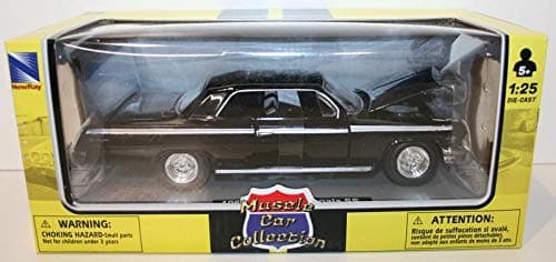 Muscle Car Collection NewRay 1:25 W/B, 1962 Chevrolet Impala SS, Black Diecast Vehicle