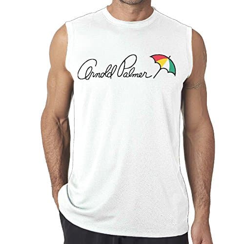 White Moisture Wicking Design Man Arnold Palmer Workout T-Shirt