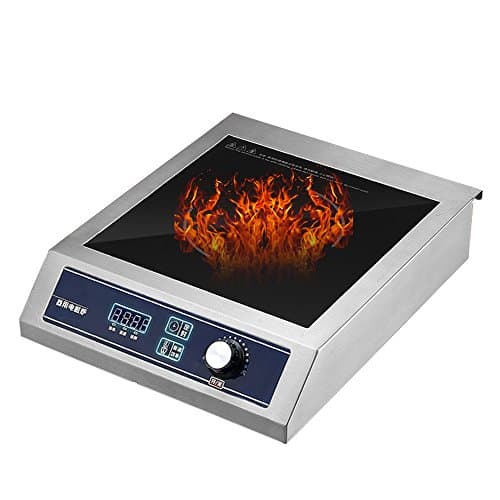 YIBEIHONG Restaurant Electric Countertop Commercial Induction Cooktop Range Burner (3500W)