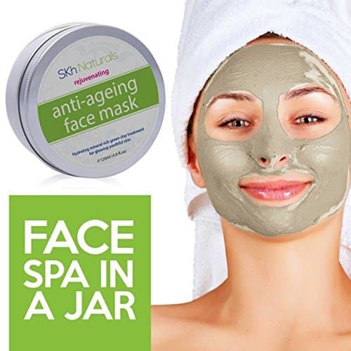 Collagen Face Mask for Reducing Fine Lines &amp; Wrinkles - 100% Natural Clay Facial Mask - Hydrating, Moisturising &amp; Pore Reducing for Dry or Aging Skin - Facial Mask for Women, Men &amp; All Skin Types