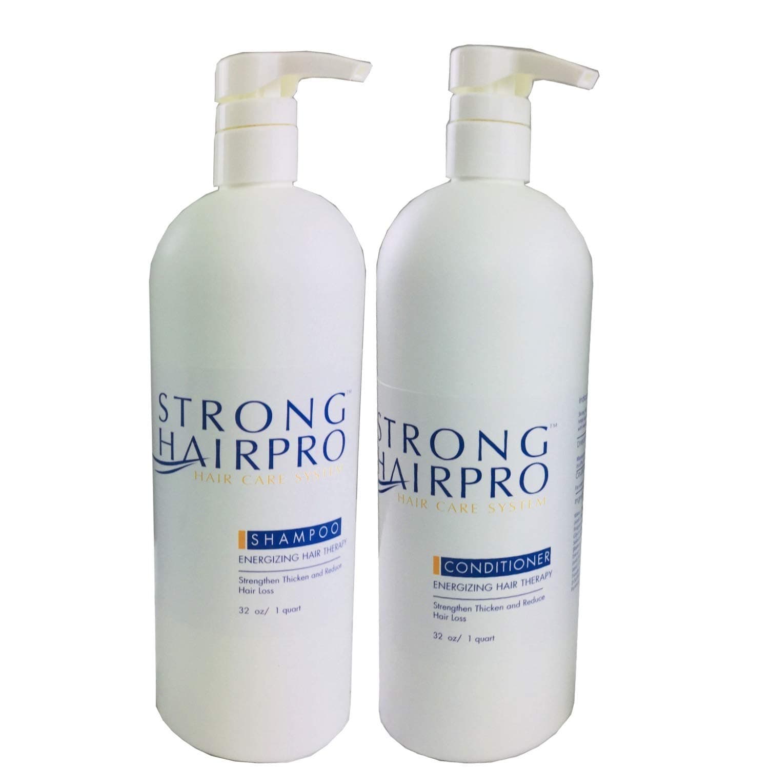 Strong HairPro Hair Treatment BackBar Set | Shampoo + Conditioner | Specially Formulated With Biotin, Keratin, Caffeine | Clinically Tested Treatment for Men and Women 32 oz Bottles