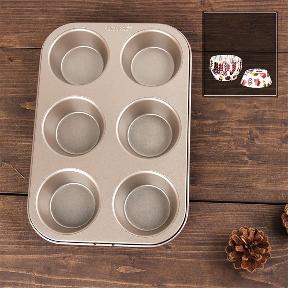 KMNKN Muffin Cake Mould/non-stick paper cup cake baking pan,B