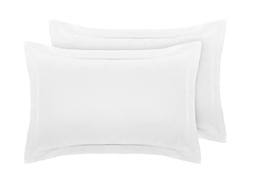 DTEX HOMES Pillow Cases 2 pack 400 Thread Count 100% Egyptian Cotton Hotel Quality Soft Sateen white pillowcases 2 pack -2 x King Oxford Pillow Cases (50 x 90cm + 5cm Hem)