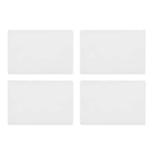 Tosnail 16 Pack 4" x 6" Rubber Stamp Carving Blocks, Soft Rubber for Craft Project - Great for Beginners and Professional - White