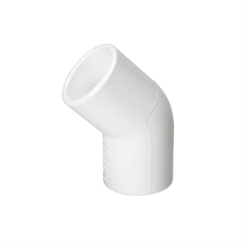 3/4" Schedule 40 PVC - 45 Degree SCH40 Pipe Elbow - Pack of 10