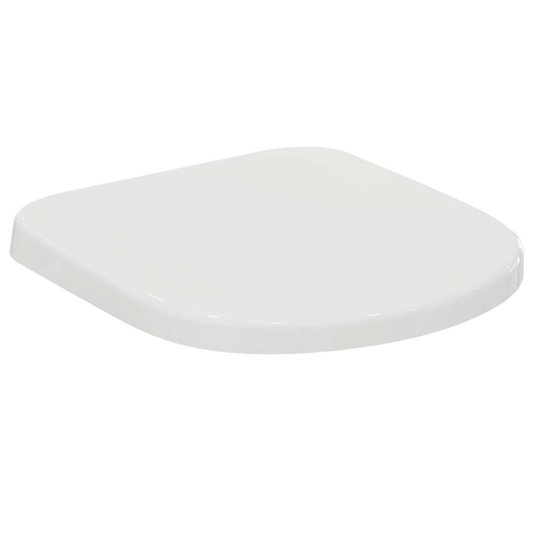 – Ideal Standard – Tempo Toilet seat and Cover, Wrapover Design, D-Shape, UV-Resistant, Durable, Inclusive Hinge Set, Easy to Install, Scratch-Resistant duroplast, White Glossy