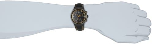 Swatch Men's Quartz Watch New Irony Chrono Noho Time YVB400 with Leather Strap