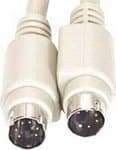 2m PS/2 keyboard adapter cable (6 pin mini DIN Male to 6 pin mini DIN Male)