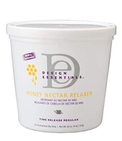 Design Essentials Honey Nectar Time Release Relaxer Regular 4lb | Hair Straightening Therapy | Smoothing System | 100% Straight Hair | Frizzy Free