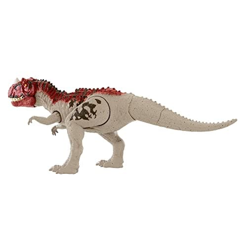 Mattel Jurassic World Roar Attack Ceratosaurus Camp Cretaceous Dinosaur Figure with Movable Joints, Realistic Sculpting