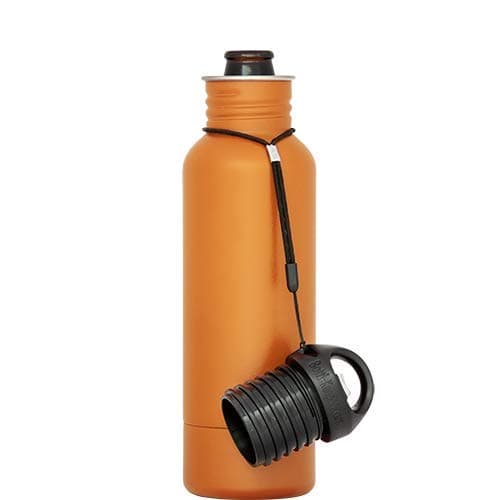 The Standard 2.0 - The Original Stainless Steel Bottle Holder and Insulator to Keep Your Beer Colder (Orange)