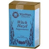 Wiseways Herbal: Witch Hazel Suppositories, 12 ct