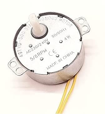 1 Pc D-Cut Shaft Synchronous Motor220-240volts 5/6rpm 4w Auto Swing Motor 220 Volt Ac for Playground Swings, Outdoor Entertainment Areas, Robotics and Automation etc.