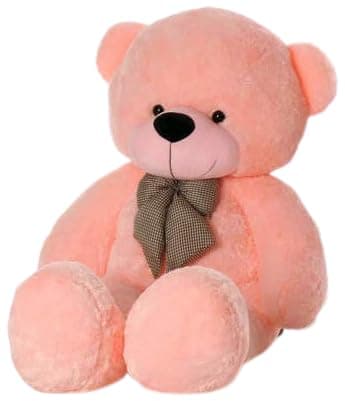AVSHUB Soft Toys Teddy Bear for Girls & Kids | Lovable & Huggable Stuffed Spongy Plush Toy | Special Occasion Gift for Wife, Girlfriend Birthday, Anniversary, Valentine's Day (3 Feet) (Pink)
