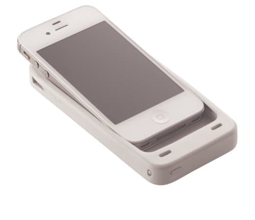 Energizer PP-IP4SW iPhone 4S and iPhone 4 Charging Case - 1 Pack - Retail Packaging - White