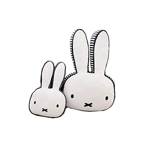 Cartoon Rabbit Shape Pillow Soft Lumbar Back Cushion Children's Room Decoration Pillow Plush Pillow (Small:25cmX40cm/9.8" X15.7)