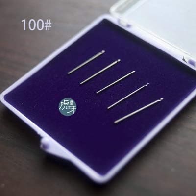 Aircors Japan Tambour/Luneville Hook with Size Needles 70-80-90-100/110 /Beading Lesage Embroidery Tools Couture Bead neddle Embroidery - (Color: Neddle NO100 1pcs)