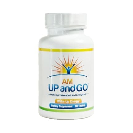 New - Natural Wake Up Aid Supplement – Patented Delayed Release Caffeine Wake Up Pill – Makes Waking Up and Getting Out of Bed a Lot Easier – amUPandGO - (30 Tablets)