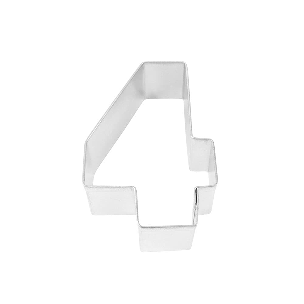 R&M Number 4 Cookie Cutter in Durable, Economical, Tinplated Steel