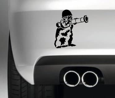 KILLER SQUIRELL BUMPER STICKER FUNNY BUMPER STICKER CAR VAN 4X4 WINDOW PAINTWORK DECAL GRAPHIC