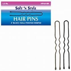 Burmax Soft 'N Style 2" Bronze Hair Clip (2 Pack) - Adult Dancers, Female, One Size