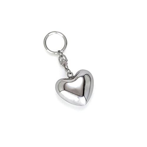 Nickel Heart Chime Keychain
