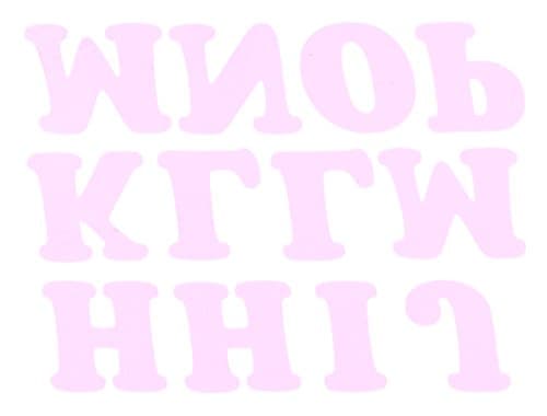 COLORSTAR CS1007-3000 Iron On Pink Letters 1.25In