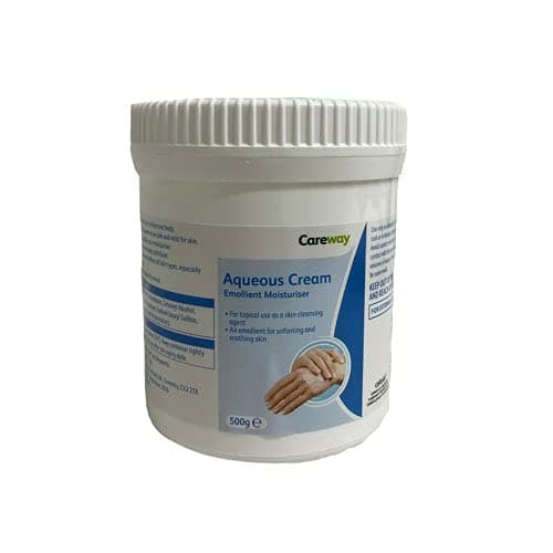 Careway Aqueous Cream Emollient Moisturiser Relief of Dry Skin Eczema Softening Skin 500g