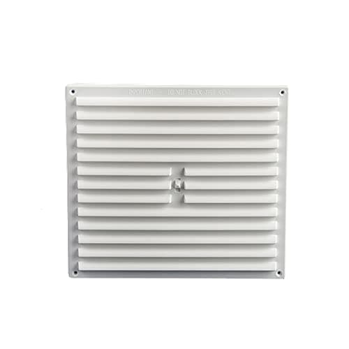 TIMCOWhite Timloc 9x9" Plastic Internal Hit and Miss Louvre Grille Vent