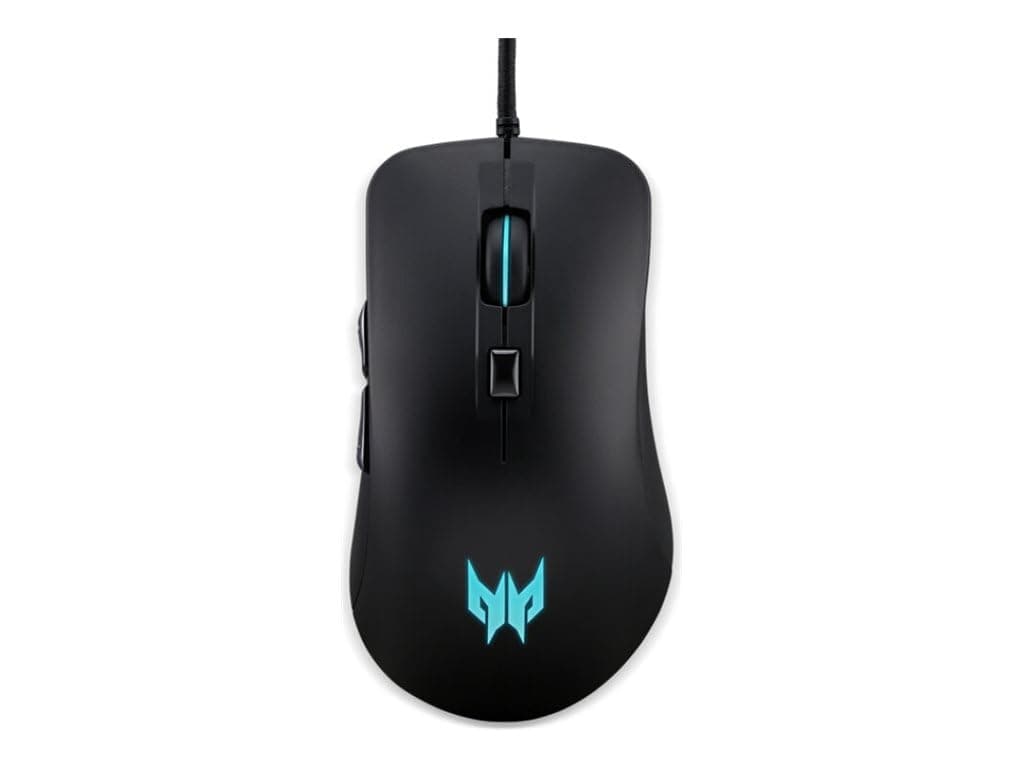 Acer Predator Cestus 310 Wired Gaming Mouse (Pixart 3519 Sensor/4200 dpi/6 Buttons/4 Colored LED Breath Light Backlit in Scroll Wheel/Black)