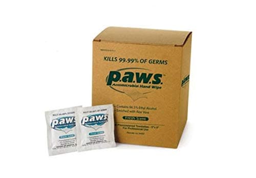 Paws Disinfecting Towelette (100 Piece Box) - 34400 Box