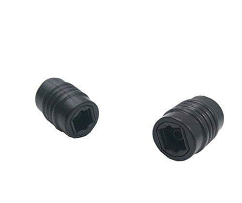 Duttek 2-PCS Toslink Digital Optical Audio Extension Cable Adapter Connector Coupler Female to Female