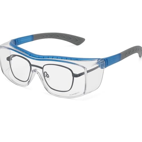 SolidWork Safety Glasses Clear Lens with Side Shields, Anti Fog, Anti Scratch, Anti-Glare, Protective Eyewear for Men & Women