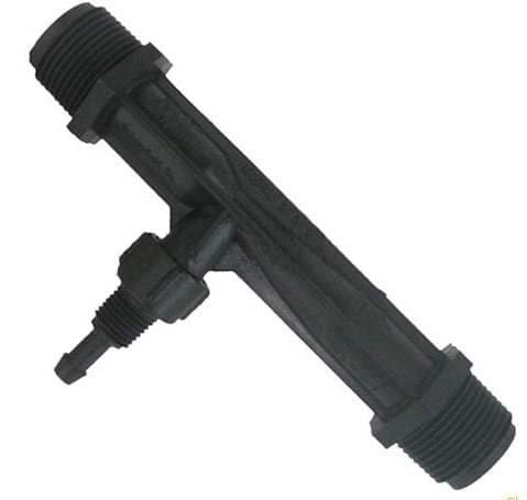 (784-PVDF) Gas/Liquid Injector - Kynar Black 3/4" MNPT
