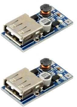 KitsGuru (2 Pcs) 3V to 5V 1A Module Step Up Converter Boost USB Charger for MP3/MP4 Phone DC-DC KG347
