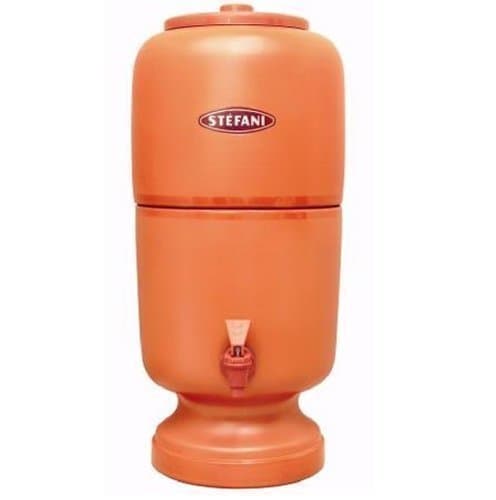 4L STEFANI CARAMEL TERRACOTTA WATER PURIFIER FILTER SYSTEM TANK COOLER DISPENSER