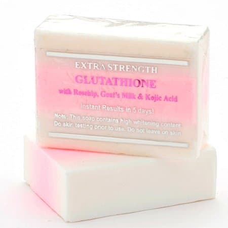 Premium Extra Strength Whitening Soap w/ Glutathione, Goat's Milk, Rosehip, and Kojic Acid