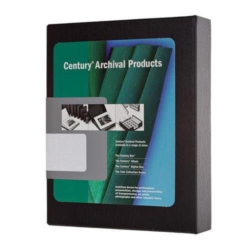 Century Archival Products 8 1/2x11" Clamshell Print Storage Box, Color: Black, 9x11 1/2x1 1/2" (Letter)