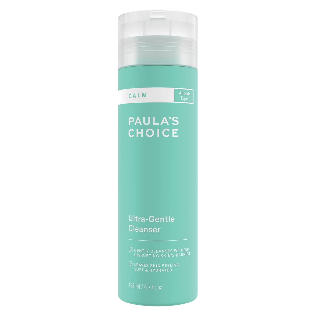 Paula's Choice CALM Ultra-Gentle Cleanser - Gentle Face Wash to Remove Makeup & Impurities - Suitable for Sensitive Skin - with Glycerin - All Skin Types - 198 ml