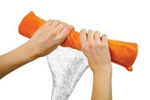 Original 20X27 inches Orange Super Absorbent German Shammy Cloths for All Kinds of Cleaning, 260 Grams, 100% Viscose, Commercial Grade (Pack of 5)