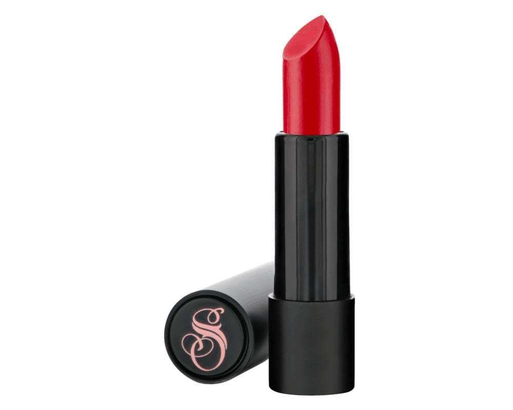 Suavecita Lipstick Victory True Red with Blue Undertones Long Lasting Lip Makeup Vegan