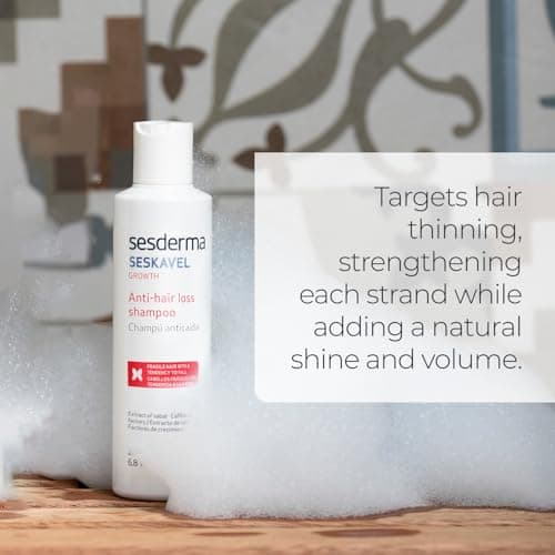 Sesderma SESKAVEL Strengthening Hair Shampoo for Thinning and Fragile Hair 6.8 fl. Oz