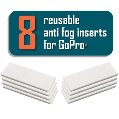 FogFree Anti Fog Inserts for GoPro (8 Inserts) - HERO4 HERO3+ HERO3 HERO2
